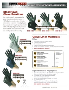 Blackhawk CRG2 Cut Resistant Gloves 8153SMBK  Sm  Blk 